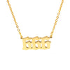 Collar con número de Ángel de acero inoxidable, colgante minimalista, 111, 222, 333, 444, 555, 666, 777, 888, 999