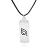 Collar de Cosplay de Anime Akatsuki para hombres y mujeres, collares de Metal colgante, señal de nube roja, accesorios de joyería