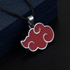 Collar de Cosplay de Anime Akatsuki para hombres y mujeres, collares de Metal colgante, señal de nube roja, accesorios de joyería