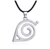 Collar de Cosplay de Anime Akatsuki para hombres y mujeres, collares de Metal colgante, señal de nube roja, accesorios de joyería