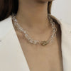 Collar de cadena de acrílico 2021 para hombre y mujer, Gargantilla transparente Rock Punk, joyería de moda