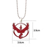 Collar de joyería de moda para Fans, colgante con logotipo del equipo de Metal Anime, Valor instinto místico, cadena de cuentas