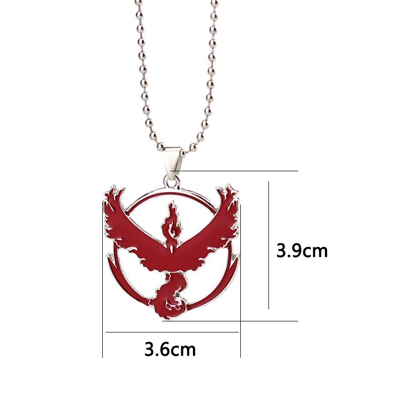 Collar de joyería de moda para Fans, colgante con logotipo del equipo de Metal Anime, Valor instinto místico, cadena de cuentas