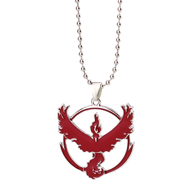 Collar de joyería de moda para Fans, colgante con logotipo del equipo de Metal Anime, Valor instinto místico, cadena de cuentas