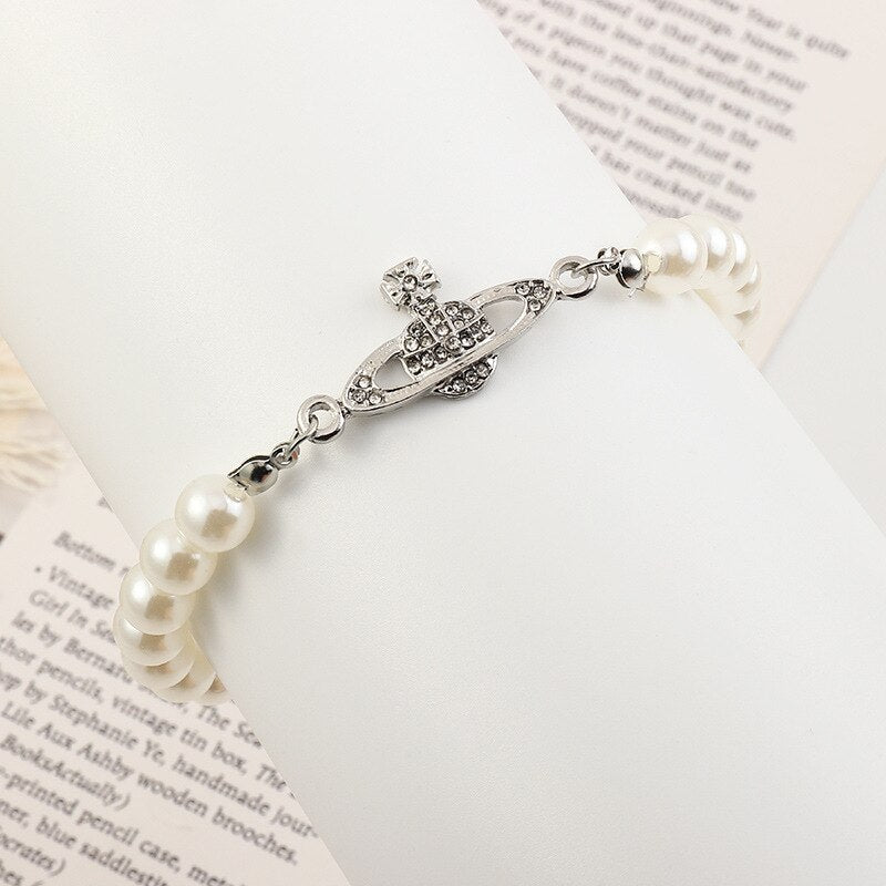 Collar de perlas para mujer, cadena corta sencilla, Gargantilla con colgante de cristal para el cuello, regalo para niña, 2021