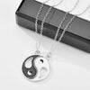 Collares de pareja china Bagua Tai Chi, colgante cosido, joyería, regalo para amantes de los amigos, 1 par