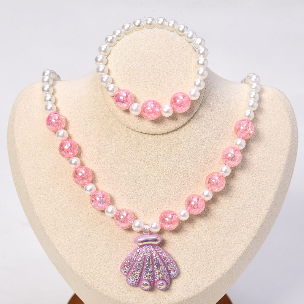 Collares de princesa de dibujos animados de unicornio para niñas, brazaletes para chicas, accesorios para bebés, regalos de joyería