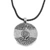 Collares de vikingos nórdicos para hombres y mujeres, joyería de regalo Vegvisir, brújula, runas nórdicas, cadena de Odin, amuleto colgante, 2021
