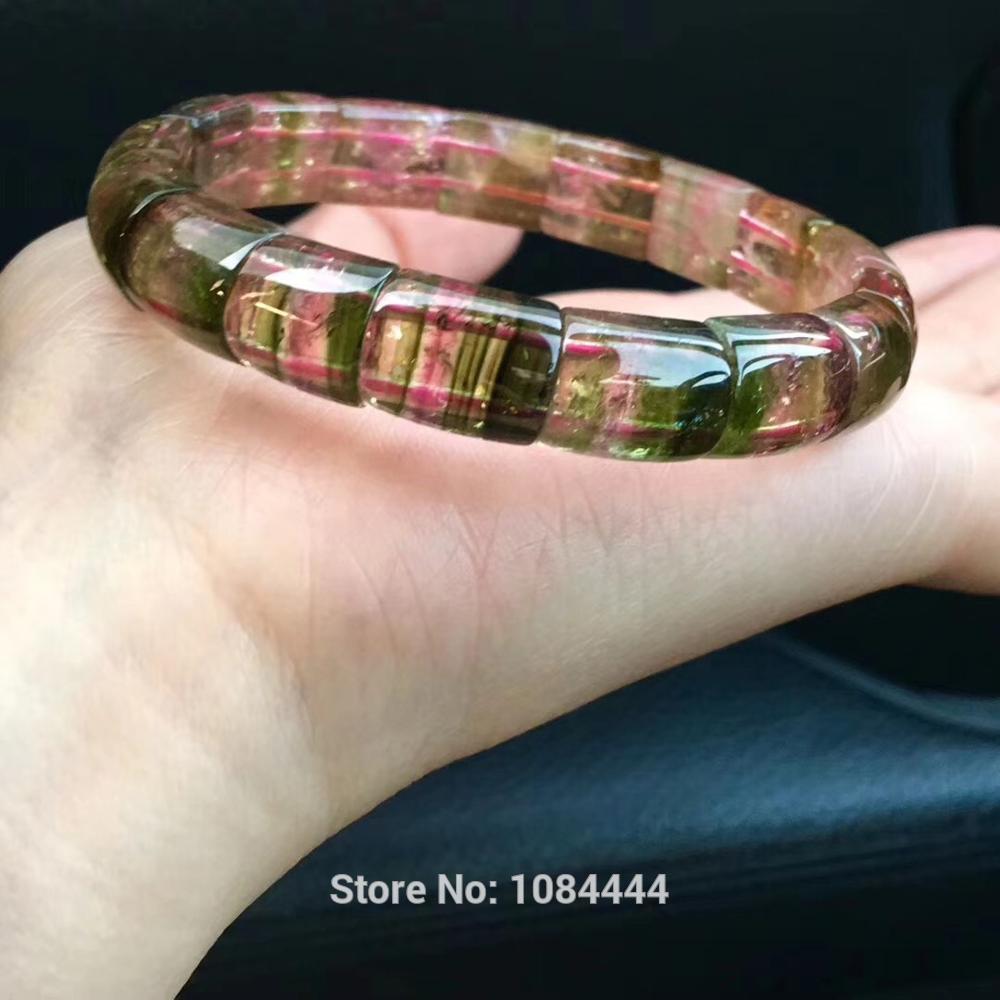 Collection of classic red green thousand layer watermelon tourmaline hand row lady hand string ornament high end gem tourmaline