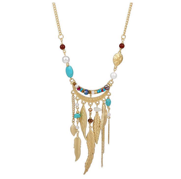 2020-New-Fashion-Women-Bohemian-Beads-Leaves-Tassel-Collar-Choker-Necklace-Vintage-Gypsy-Ethnic-Maxi-Necklace