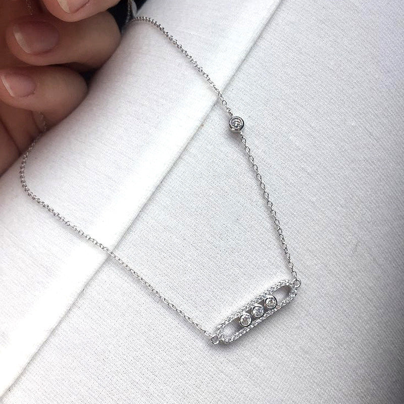 Collier-Limited-New-Design-Fashion-Brand-Jewelry-Frenc-Necklace-With-3pcs-Real-925-Silver-Cz-Stones