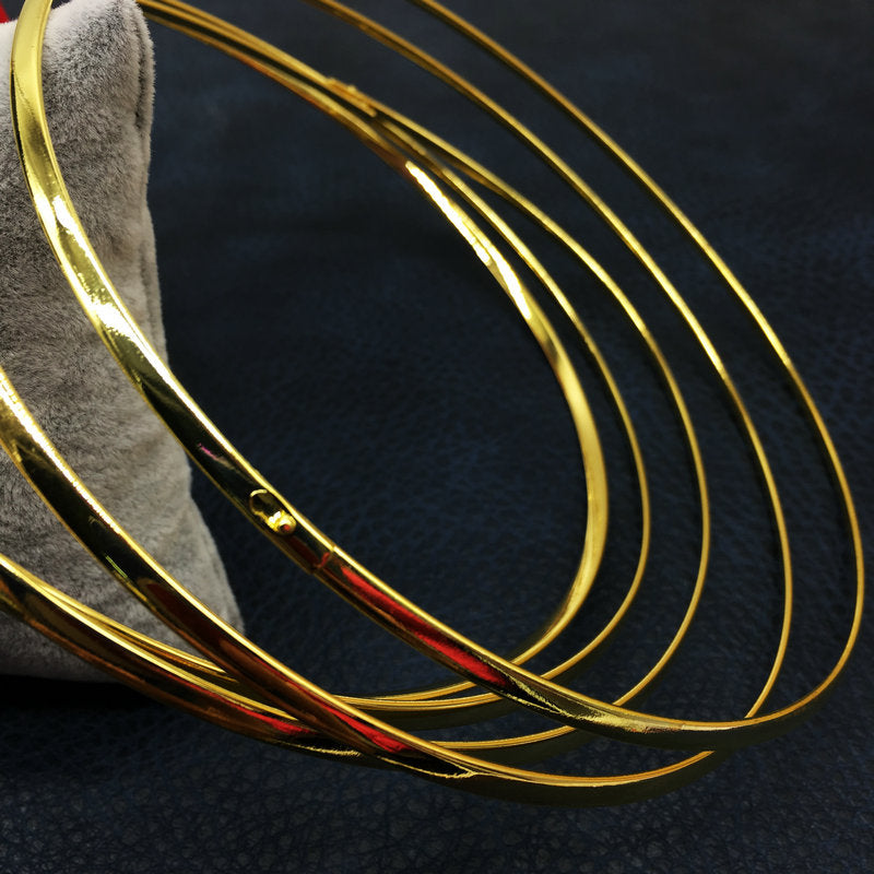 Collier Maxi Necklace Necklace Jewelry Offer Limited Classic Pendant Colares Femininos 5pcs Tone Metal Collar Choker 3.3mm Chic