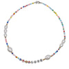 Colorful Beads Necklaces Korean Small Beaded Pearl Choker Necklace for Women Sumer Beach  Collar
