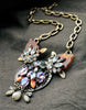 Colorful Big Pendant Chunky Costume Necklace Perfume Women Boho Necklace Statement Jewelry