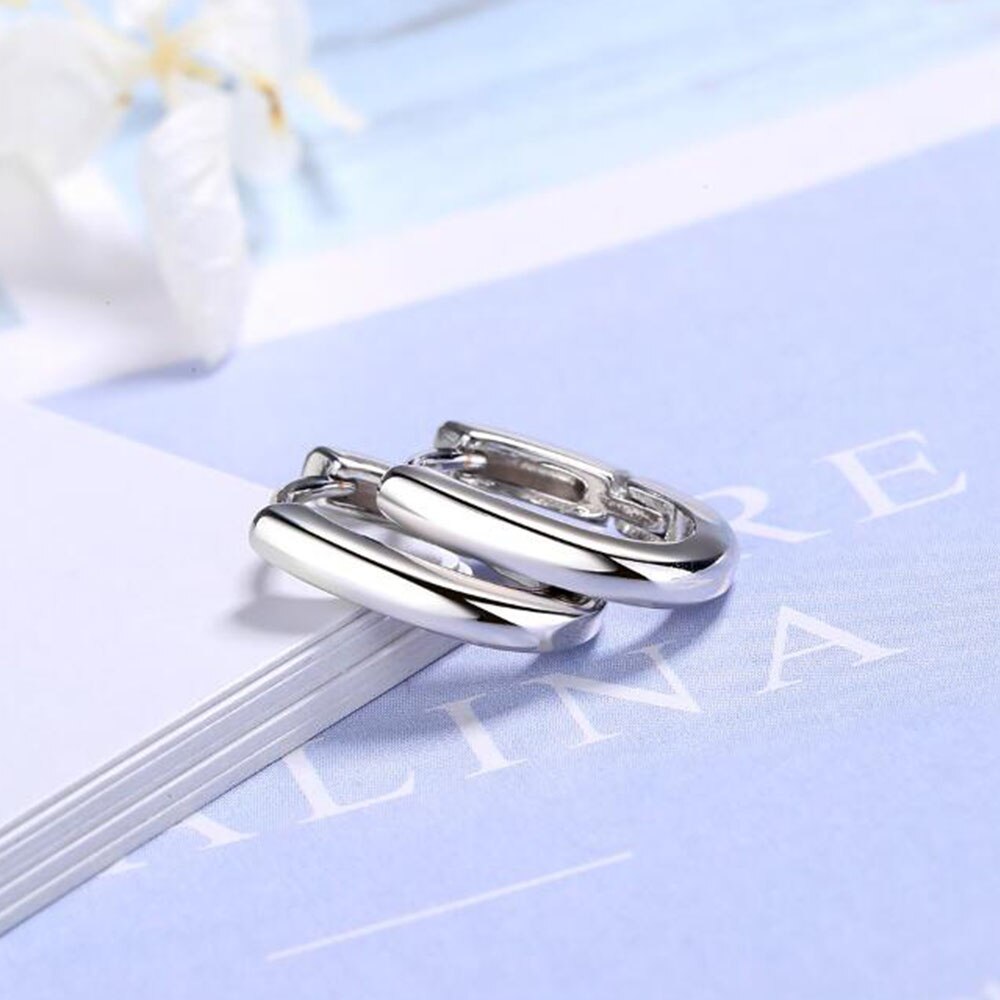 Colorful CZ Crystal Pendant Hoop Earrings Trendy Exquisite Gold Silvery Geometric Oval Copper Earrings for Woman Gifts 2022 New