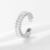 Colorful CZ Ring for Women Female Thin Skinny Wedding Birthstone Rainbow Color Simple Open Adjustable Finger Rings Jewelry Gift