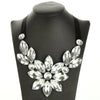 Colorful Crystal False Collar Chokers Necklace Black Rope Chain Rhinestone Choker Necklace Short Collar Statement Necklaces
