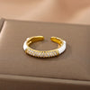 Colorful Cubic Zirconia Rings For Women Adjustable Charm Crystal Finger Ring 2023 Trend Wedding Couple Jewerly anillos