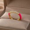 Colorful Cubic Zirconia Rings For Women Adjustable Charm Crystal Finger Ring 2023 Trend Wedding Couple Jewerly anillos