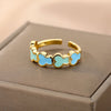 Colorful Enamel Butterfly Rings For Women Adjustable Open Stainless Steel Butterflies Finger Ring Party Jewelry Christmas Gift
