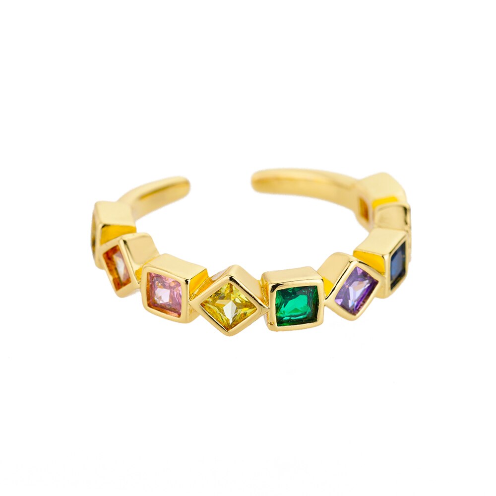Colorful Enamel Geometric Rings For Women Stainless Steel Female Oval Finger Ring Couple Wedding Couple Jewerly anillos mujer