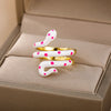 Colorful Enamel Snake Rings For Women Geometric Open Adjustable Finger Ring 2023 Trend Boho Aesthetic Couple Jewerly anillos