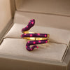 Colorful Enamel Snake Rings For Women Geometric Open Adjustable Finger Ring 2023 Trend Boho Aesthetic Couple Jewerly anillos