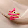 Colorful Enamel Snake Rings For Women Geometric Open Adjustable Finger Ring 2023 Trend Boho Aesthetic Couple Jewerly anillos