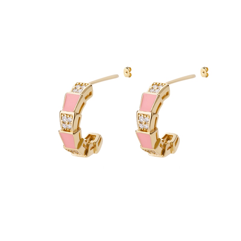 Colorful Enamel Stud Earrings for Women Stainless Steel Dripping Oil Process Earrings 2023 Trend Boho Jewelry pendientes mujer