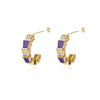 Colorful Enamel Stud Earrings for Women Stainless Steel Dripping Oil Process Earrings 2023 Trend Boho Jewelry pendientes mujer