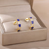 Colorful Enamel Stud Earrings for Women Stainless Steel Dripping Oil Process Earrings 2023 Trend Boho Jewelry pendientes mujer
