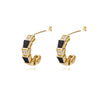 Colorful Enamel Stud Earrings for Women Stainless Steel Dripping Oil Process Earrings 2023 Trend Boho Jewelry pendientes mujer