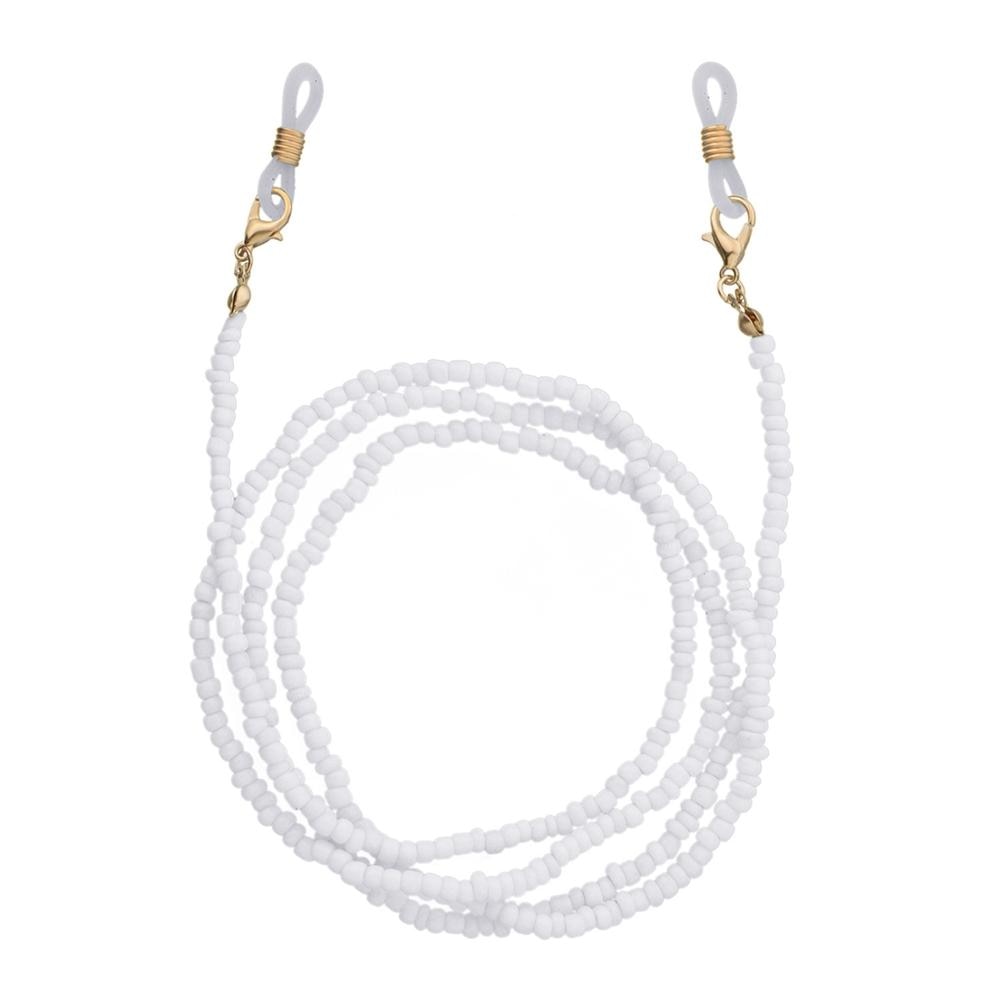 Colorful Face Mask Holder Beads Chain Sunglasses Holder Seeds Chain Lightweight Waterproof Convenient for Women Girls Jewelry Gi