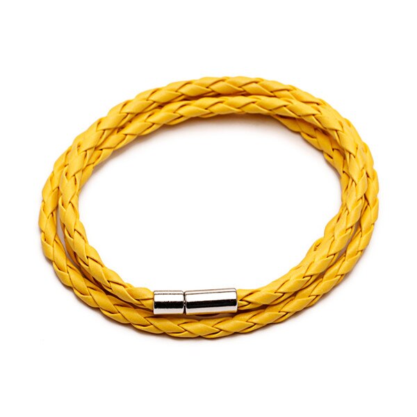 Colorful  PU Braided Leather Bracelet Men Bracelet for Women Jewelry Multilayer Leather Clasps Charm Bracelet
