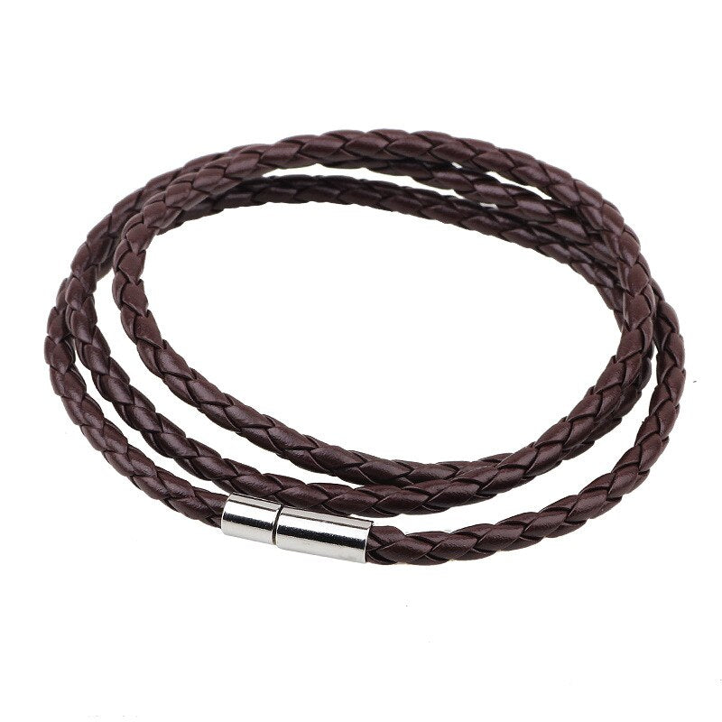 Colorful  PU Braided Leather Bracelet Men Bracelet for Women Jewelry Multilayer Leather Clasps Charm Bracelet