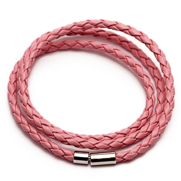 Colorful  PU Braided Leather Bracelet Men Bracelet for Women Jewelry Multilayer Leather Clasps Charm Bracelet