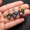 Colorful Heart Zircon Necklace for Women Romantic Cute Pendant Necklaces 2023 Trend Couple Aesthetic Jewelry collares mujer