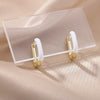 Colorful Hoop Earrings for Women Stainless Steel Boho Oil Drop Earrings 2023 Trend Korean Party Jewelry Gift pendientes