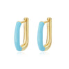 Colorful Hoop Earrings for Women Stainless Steel Boho Oil Drop Earrings 2023 Trend Korean Party Jewelry Gift pendientes