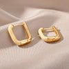 Colorful Hoop Earrings for Women Stainless Steel Boho Oil Drop Earrings 2023 Trend Korean Party Jewelry Gift pendientes