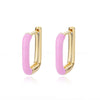 Colorful Hoop Earrings for Women Stainless Steel Boho Oil Drop Earrings 2023 Trend Korean Party Jewelry Gift pendientes