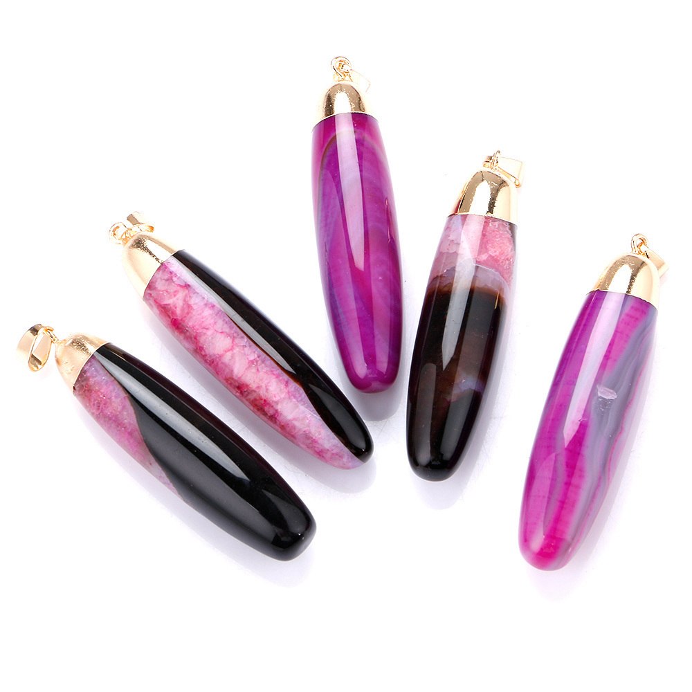 Colorful Necklace Natural Crystal 6 Color Drops Pendant Necklace Crystal Necklace Women 's Jewelry Collares Jewelry Fashion Gift