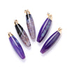 Colorful Necklace Natural Crystal 6 Color Drops Pendant Necklace Crystal Necklace Women 's Jewelry Collares Jewelry Fashion Gift
