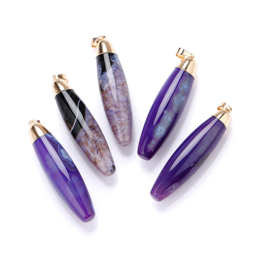 Colorful Necklace Natural Crystal 6 Color Drops Pendant Necklace Crystal Necklace Women 's Jewelry Collares Jewelry Fashion Gift