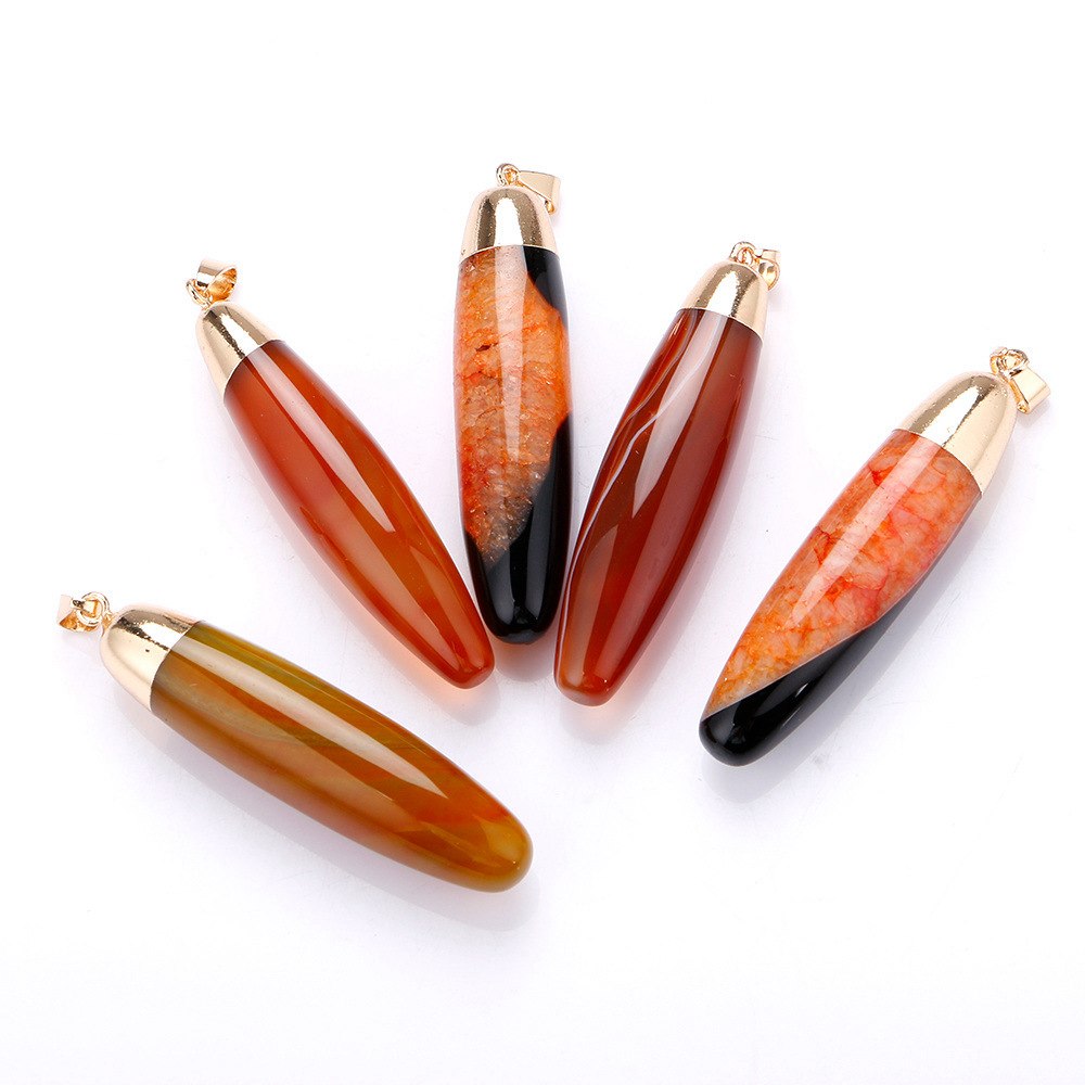 Colorful Necklace Natural Crystal 6 Color Drops Pendant Necklace Crystal Necklace Women 's Jewelry Collares Jewelry Fashion Gift