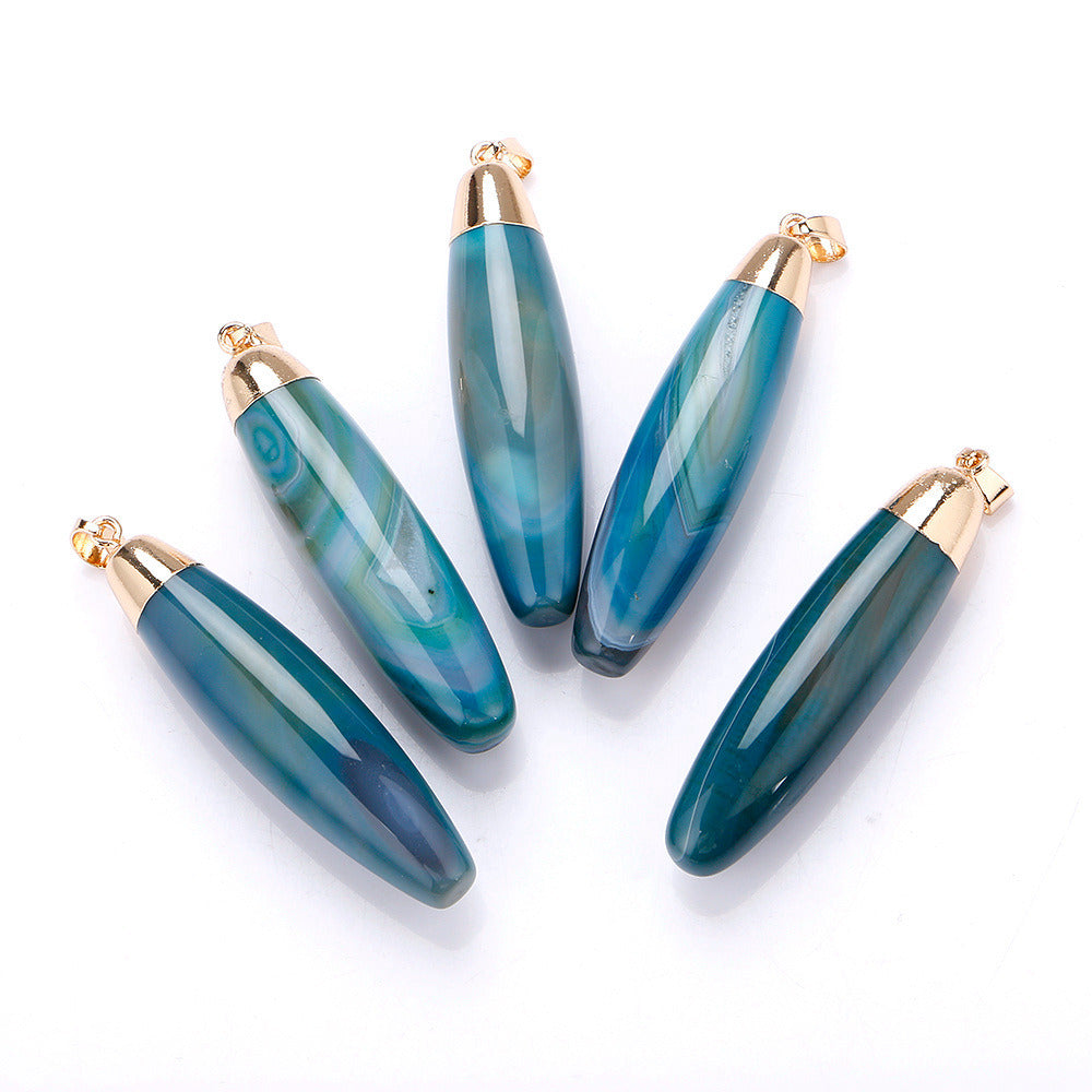 Colorful Necklace Natural Crystal 6 Color Drops Pendant Necklace Crystal Necklace Women 's Jewelry Collares Jewelry Fashion Gift