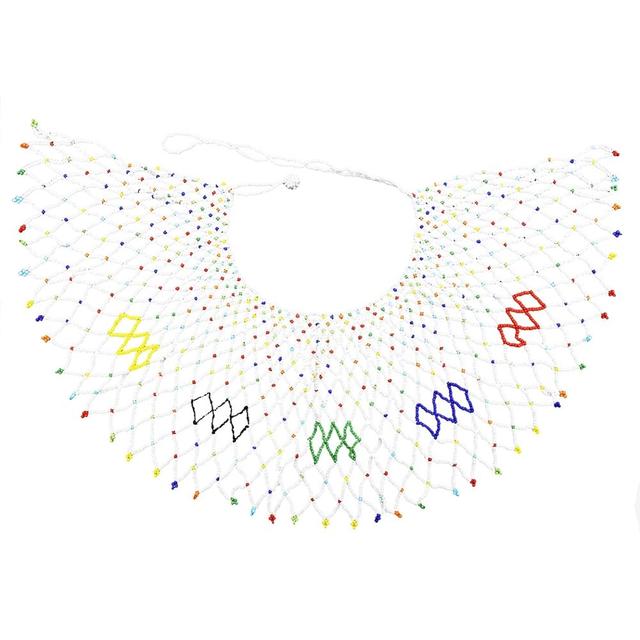 Colorful Resin Hand-made Beads Statement Necklaces Beaded Necklaces For Women Sexy Shoulder Cape Body Jewelry