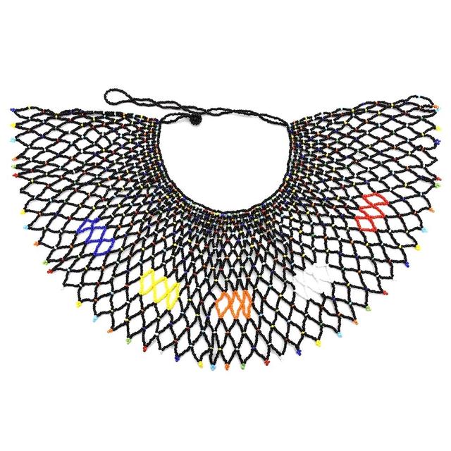 Colorful Resin Hand-made Beads Statement Necklaces Beaded Necklaces For Women Sexy Shoulder Cape Body Jewelry