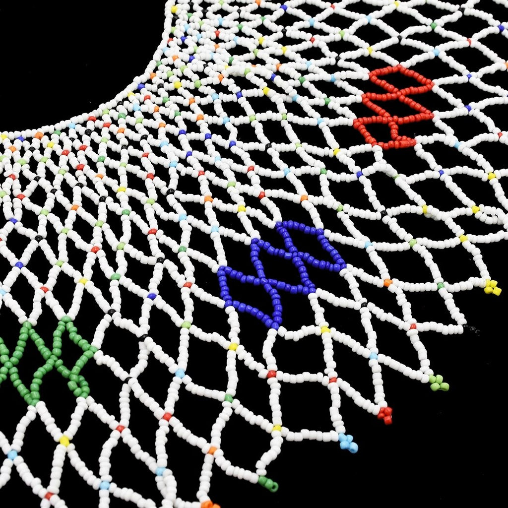 Colorful Resin Hand-made Beads Statement Necklaces Beaded Necklaces For Women Sexy Shoulder Cape Body Jewelry