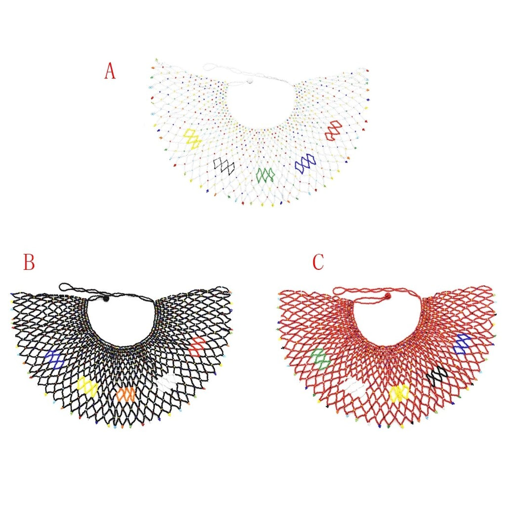 Colorful Resin Hand-made Beads Statement Necklaces Beaded Necklaces For Women Sexy Shoulder Cape Body Jewelry